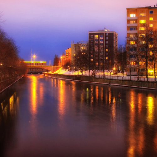 City view at night