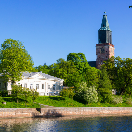 Turku city view