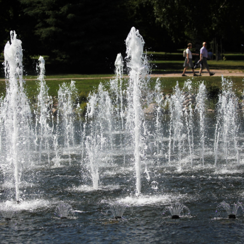 Water shower at Lahti city